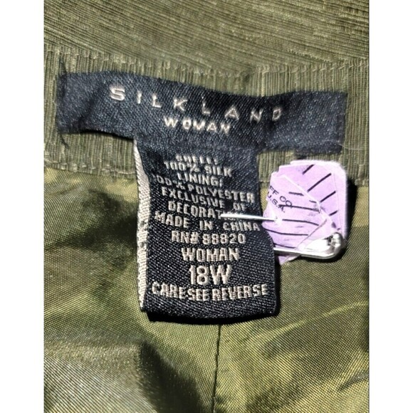 Silkland 100% Silk Floral Embroidered Capris - Size 18W - Picture 10 of 11